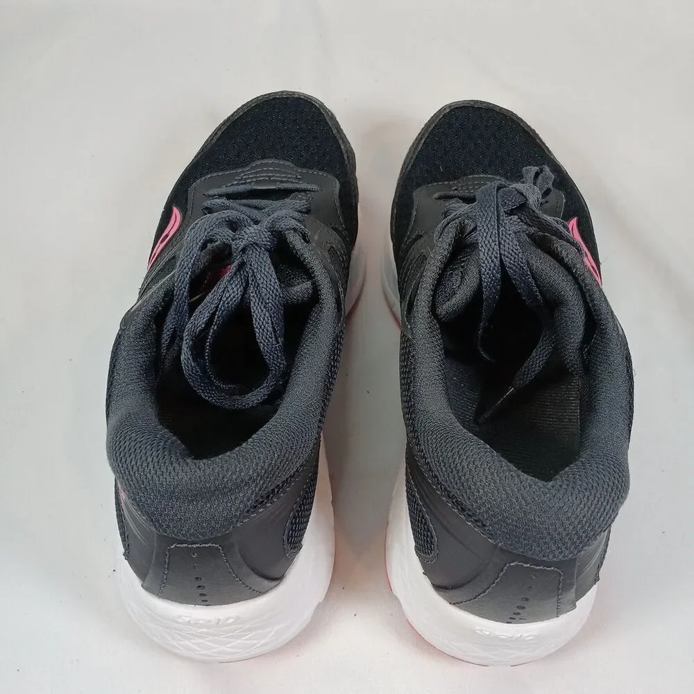 Saucony Cohesion 12 Women’s Running Shoes Size 7.5 Black/Pink, Lightweight